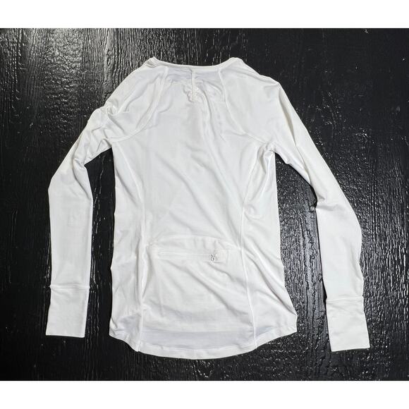 Athleta Women's 3/4 zip White Pullover, Size Small, Excellent Condition - Picture 3 of 6
